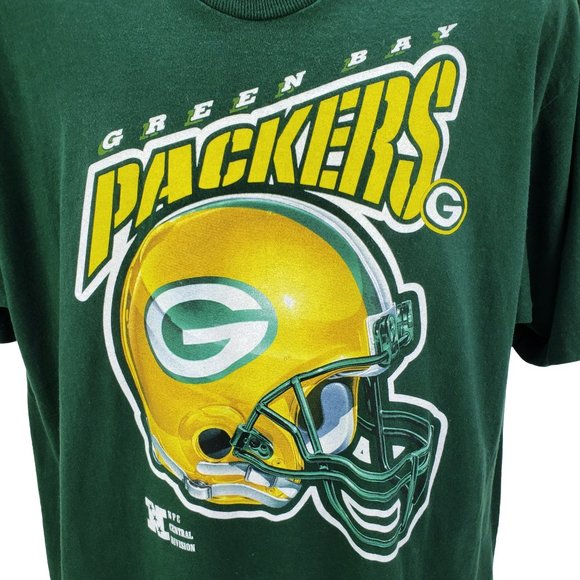 Green Bay Packers T-shirt Vintage 90s Men's XL Single Stitch USA Made Pro Player - Picture 3 of 7